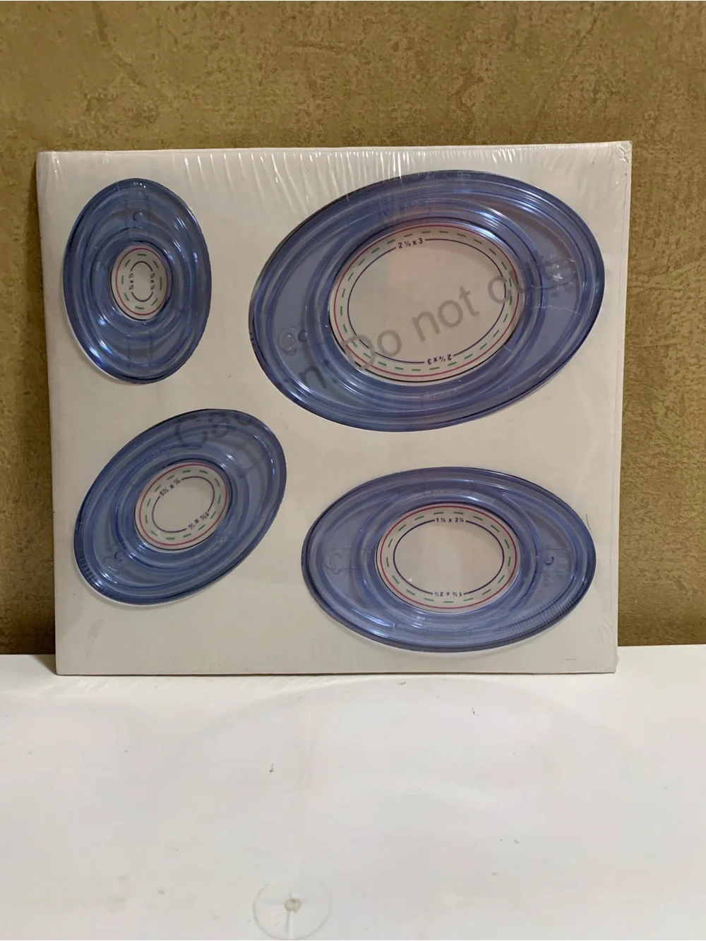 CREATIVE MEMORIES 4 Oval Cutting Patterns & Sizing Templates NEW in Pkg